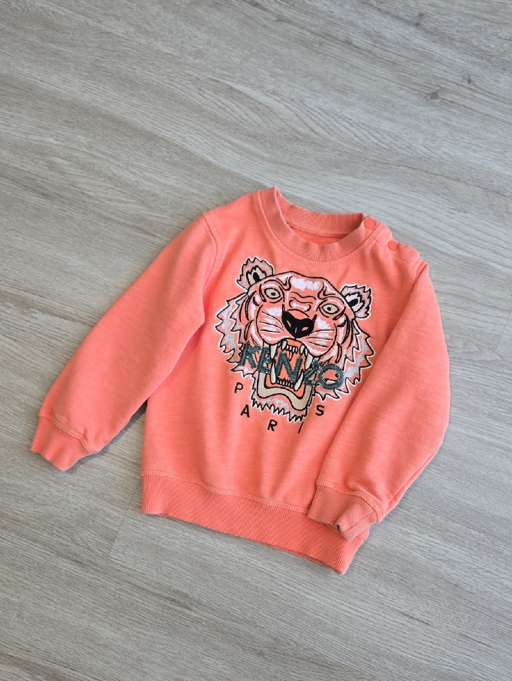 Kenzo Kids Pale Orange Sweatshirt, Size 2-3y